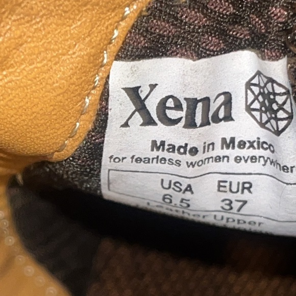 Xena Workwear Womens Bootie Non Slip brown Cognac size 6.5 EUC 37 - Picture 10 of 16